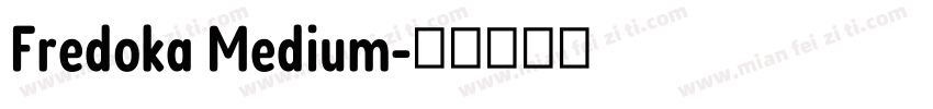 Fredoka Medium字体转换
